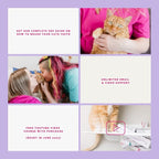 Flamingo Dual Sided Cat Toothbrush - Micro Head ToothBrush to fit into Cat's Mouth - Cat Dental Supplies | Cat toothbrush made from cornstarch plastic with micro head, soft bristles, and molar pick for cats and kittens