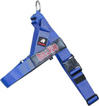 BULLHUG Adjustable Dog Harness– No Pull, No Choke – for English Bulldogs, French Bulldogs, Pugs & Broad-Chested Breeds – Easy, Safe Walks (Royal Blue, Medium)