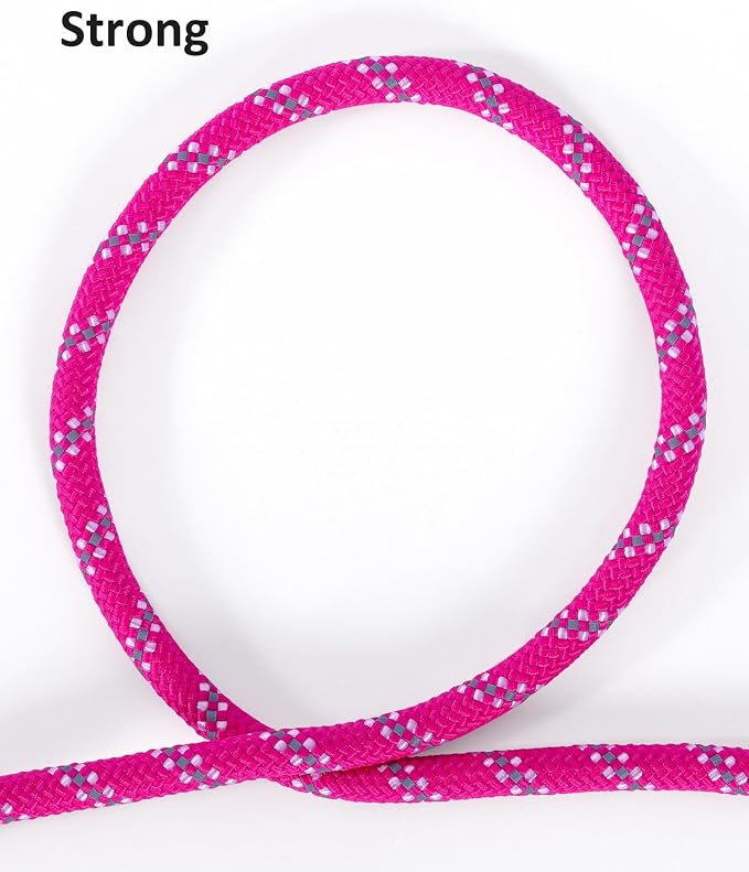 Long Dog Leash for Dog Training 30FT, Heavy Duty Dog Lead for Large Medium Small Dogs Outside Walking, Playing, Camping, or Yard,Hot Pink