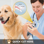 Best Dog Nail Calipper for Large Dogs with Thick Nail | Low Noise for Sensitive Dog, Super Sharp Smoothest Heavy Duty for Thick Nail, Compact Gentle Look for Anxiety Dogs