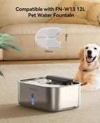 FEELNEEDY 6 Packs Dog Water Fountain Filters & 6 Packs Pump Filters Sponges Replacement, Pet Water Fountain Filter for 3.5Gal/13L Dog Water Dispenser (FN-W13)