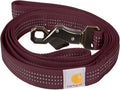 Carhartt Dual Handle Dog Leash, Durable Nylon Webbing Fabric W/Secure Metal Trigger Claw Clasp, Port, Large