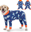 Dog Recovery Suit After Surgery Female Male, Medium Large Dog Neuter Shirt Cone Alternatives Prevent Licking Surgical Onesies (Blue Shark, 6XL)