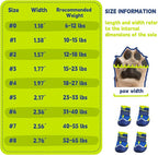 Illumifun Dog Boots for Hot Pavement Protection – 4 Pack Anti-Slip Breathable Paw Shoes with Reflective Straps, All-Season Outdoor Booties for Walking, Hiking, Camping (Navy Blue, Size 4)