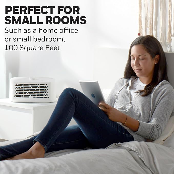 Honeywell Air Purifier for Home, 465 Ft² in 1 hour, White HHT270