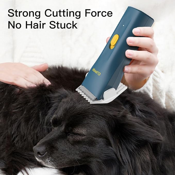 Dog Grooming Kit Clipper for Thick Coat | Low Noise, Cordless Cat Hair Trimmer, Rechargeable Shaver Pet Grooming Tools