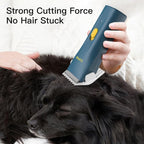 Dog Grooming Kit Clipper for Thick Coat | Low Noise, Cordless Cat Hair Trimmer, Rechargeable Shaver Pet Grooming Tools