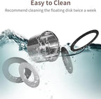6.5L Dog Water Bowl No Spill 1.6 Gallon Stainless Steel Water Bowl for Dogs 220oz Large Capacity No Splash Slow Drinking Feeder with Anti-Slip Mat for Messy Drinkers 6.5L+2 Filters