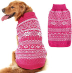 HOMIMP Dog Sweater Argyle - Warm Winter Clothes, Soft Coat for Small Medium and Large Dogs, Ugly Pet Clothing for Boy Girl Puppy