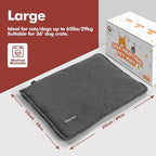 Mora Pets Self Heating Cat Bed Self Warming Cat Bed Thick Thermal Pet Bed Mat 36 x 24 Inches Removable Washable Cover for Outdoor Indoor Cats and Dogs Suede Grey Large