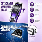 Dog Grooming Kit, Low Noise Cordless Pet Clippers for Dogs & Cats | Quiet Cordless Grooming • Thick Coat Trimming • USB-C Charging • Storage Case • Dogs & Cats