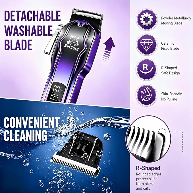 Dog Grooming Kit, Low Noise Cordless Pet Clippers for Dogs & Cats | Quiet Cordless Grooming • Thick Coat Trimming • USB-C Charging • Storage Case • Dogs & Cats