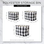 Bone Dry Pet Storage Collection Striped Paw Patch Bin, Medium Rectangle, Brown