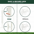 FXW Rollick Dog Playpen, Indoor, Yard & RV Camping, 40" H, 8 Panels | Easy setup, Heavy-duty, DIY layouts, for Medium & Large Dogs, Patented