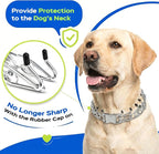 Supet Prong Collar for Dogs, Adjustable Dog Pinch No Pull Training Collar with Quick Release Buckle, Rubber Tips and Extra Links for Small Medium Large Dogs