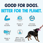 WEST PAW Zogoflex Air Skamp Tug-of-War Stick Dog Chew Toy – Hollow, Squishy Interactive Toy for Dogs, Puppies – for Chewing, Catch, Carry, Fetch, Dishwasher Safe, Latex-Free, 8.5", Dandelion Yellow