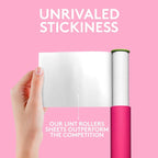 Classic Pink Retractable Mini Lint Roller with 90 Extra Sticky Sheets, Small and Portable Lint Roller, Ideal Pet Hair Remover, Travel Lint Rollers for pet Hair Extra Sticky
