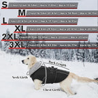 Lelepet Dog Coats for Large Dogs Waterproof Dog Jacket with Adjustable Fit | Reflective Pet Fleece Vest Windproof Cold Weather Coats with Adjustable Buckle & Leash Hole, Thermal Snow Jacket, Black, XL