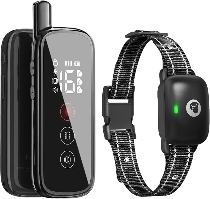 Dog Shock Collar, Dog Training Collar with Remote, Rechargeable | Dog Electronic Shock Collar With Remote for Small Medium Large Dogs, IPX8 Waterproof, 3 Modes, 2600FT Remote Range & Durable