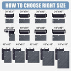 Smiry Waterproof Reversible Pet Couch Covers for Dogs | Pet Friendly, Soft Fabric, Washable Sofa Furniture Protector for Dogs Cat Kids, Checkered (30"x70", Dark Grey/Dark Grey)