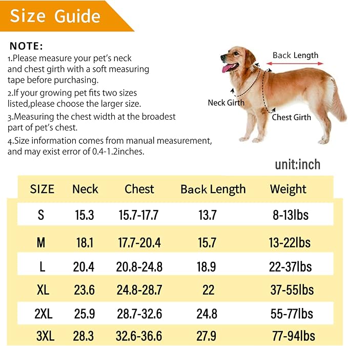 MAMORE Dog Raincoat, Waterproof Rain Jacket for Small Medium Large Dogs, Windproof Reflective Adjustable Breathable Pet Rain Coat with Storage Pocket and Leash Holes (Mineral Yellow, 3X-Large)