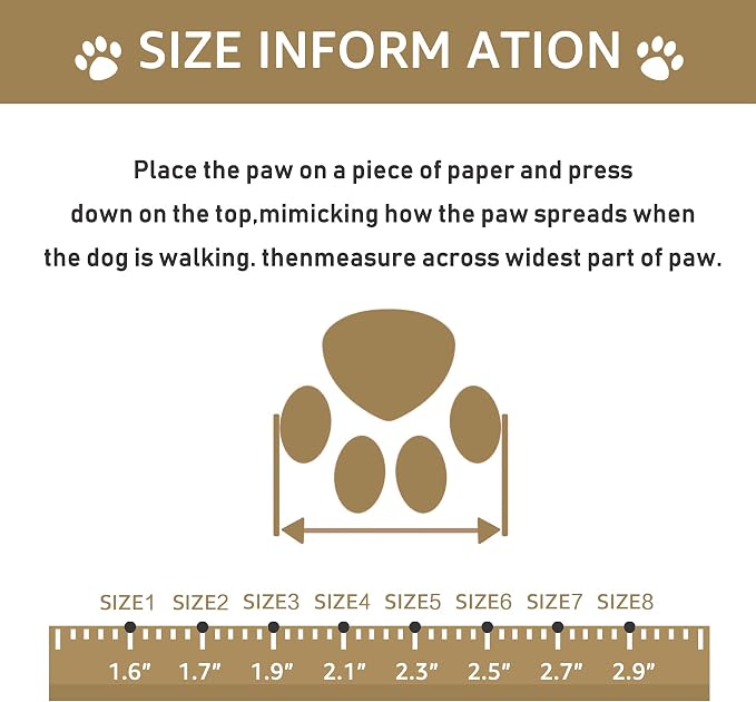 XSY&G Dog Boots,Waterproof Dog Shoes,Dog Booties with Reflective Strips Rugged Anti-Slip Sole and Skid-Proof,Outdoor Dog Shoes for Small Medium Large Dogs 4Pcs Leopard-Size 1