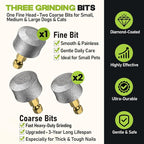 Whisper-Quiet Dog Nail Grinder 50%More Power for Sensitive Dogs,Cat | 6-Speed Pet Nail Trimmer with LED Display & 4 LED Lights, 3 Grinding Bits, No Over-Cutting,Stress-Free Grooming for All Pets