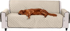 Furhaven Water-Resistant & Reversible Sofa/Couch Cover Protector for Dogs, Cats, & Children - Two-Tone Pinsonic Quilted Living Room Furniture Cover - Espresso/Clay, Sofa