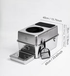 304 Stainless Steel Cat Litter Box, Fully Enclosed Leak-Proof & Rust-Proof Top-Entry XL Litter Box with Metal Scoop, Litter Mat, Side Clamps & Handles for Large Cats (Pure, X-Large)