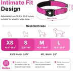 GPS Dog Collar Tracker 2-in-1,Reflective Waterproof Pet Collar,iOS-Only,No Monthly Fees,Unlimited Range,Dog Tracking Collar Pet Tracker,for Small Medium Large Dogs(L (16.5"-23.5"), Hot Pink)