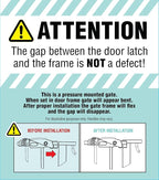Regalo Safety 29"-56" Extra Wide Baby Gate, Bottom of Stairs & Doorways