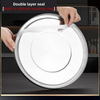 304 stainless steel food storage containers with lids lock clips airtight container large airtight for rice flour sugar grain coffee bean storage containers Kitchen jar (5.55gal/21L)