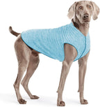 Goldpaw Dog Sun Shirt with UV Protection - Lightweight, Cooling Sun Protection Clothing for Large Dogs - Reduce Heat Absorption - Pet Clothes Made in the USA - Machine Washable - Ocean Blue - Size 22