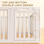 Dog Playpen, Clear Dog Pen, Dog Pen Indoor, Easy to Install and Remove Dog Play Pen, Puppy Playpen Suitable for Dogs, Cats,Dog Playpen Indoor (White, 23.6 inch Height, 10 Panels)