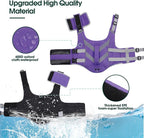 Kuoser Reflective Dog Life Jacket, Dog Life Vest for Swimming Boating | Adjustable Pet Lifejackets, High Flotation Doggie Swimsuit with Rescue Handle for Small Medium Large Dogs
