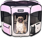 JESPET Pet Dog Playpens 36", 45" & 61" Portable Soft Dog Exercise Pen Kennel with Carry Bag for Puppy Cats Kittens Rabbits, Indoor/Outdoor Use