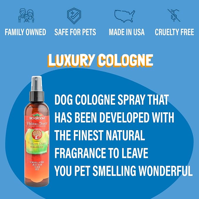 Bio-Groom Tuscan Olive Dog Shampoo - Natural Scent Pet Shampoo, Baobab Protein, Cat & Dog Bathing Supplies, Puppy Wash, Cruelty-Free, Made in USA, Quick Rinse Cat Shampoo - 8 fl oz 1-Pack | Pet Shampoo, Baobab Protein, Cat & Dog Bathing Supplies, Puppy...