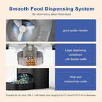 Automatic Cat Feeder, Cat Food Dispenser with 10s Voice Recorder, Pet Feeder up to 8 Meals per Day, Timed Feeder with Dry Food Sealed Ring
