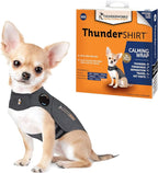ThunderShirt for Dogs Calming Anxiety Vest, XX Small, Heather Gray | Skin-Friendly Dog Anxiety Shirt, Helps Reduce Stress from Thunder, Fireworks & Travel