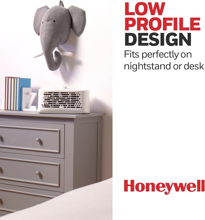 Honeywell Air Purifier for Home, 465 Ft² in 1 hour, White HHT270