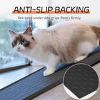Bulkniu Silicone Cat Litter Mat, 22"x34", Raised Edge Waterproof, Black | Litter Trapping & Recycling, Easy to Clean, Non-Slip, Durable Safe & Odorless, Paw Friendly