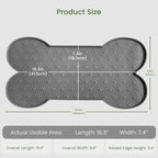 PWTAA Dog Food Mat Anti-Slip Silicone Dog Bowl Mat Thicker Pet Placemat Waterproof Cat Feeder Pad with Raised Edge Puppy Kitten Feeding Mats Suitable Small Medium-Sized Dogs Cats Eating Tray