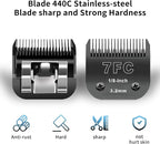 Black Detachable Dog Blades Set Compatible with Andis/Oster A5 Grooming | Compatible with wahl km10 dog clipper,Made of Stainless Steel Blade,Include 7FC+5FC+4FC,3 Pack