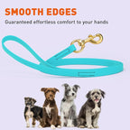 Viper Biothane K9 Working Dog Leash Waterproof Lead for Tracking Training Schutzhund Odor-Proof Long Line with Solid Brass Snap for Puppy Medium and Large Dogs, 33ft Sky Blue