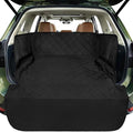 F-color SUV Cargo Liner for Dogs - Trunk Cover with Bumper Flap Protector | Waterproof Pet Cargo Cover with Side Flaps, Non-Slip Trunk Mat, Rear Dog Car Seat Cover Prevents Scratches Pet Hair Mud Dirt