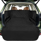 F-color SUV Cargo Liner for Dogs - Trunk Cover with Bumper Flap Protector | Waterproof Pet Cargo Cover with Side Flaps, Non-Slip Trunk Mat, Rear Dog Car Seat Cover Prevents Scratches Pet Hair Mud Dirt