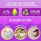 Pet N Pet 200 Counts Lavender Scented Dog Poop Bags with Tie Handles, 41% Plant Based & 59% PE Poop Bags for Dogs, Extra-Thick Doggie Poo Bag, Pet Waste Bag