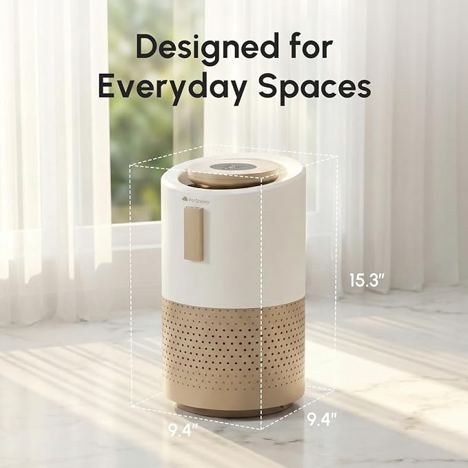 Pet Air Purifier for Cats and Dogs, H13 HEPA Air Purifier with TiO2 Filtration for Pet Hair, Litter Box Odor & Dander, Quiet Smart Air Cleaner for Home, Covers Up to 540 Sq Ft
