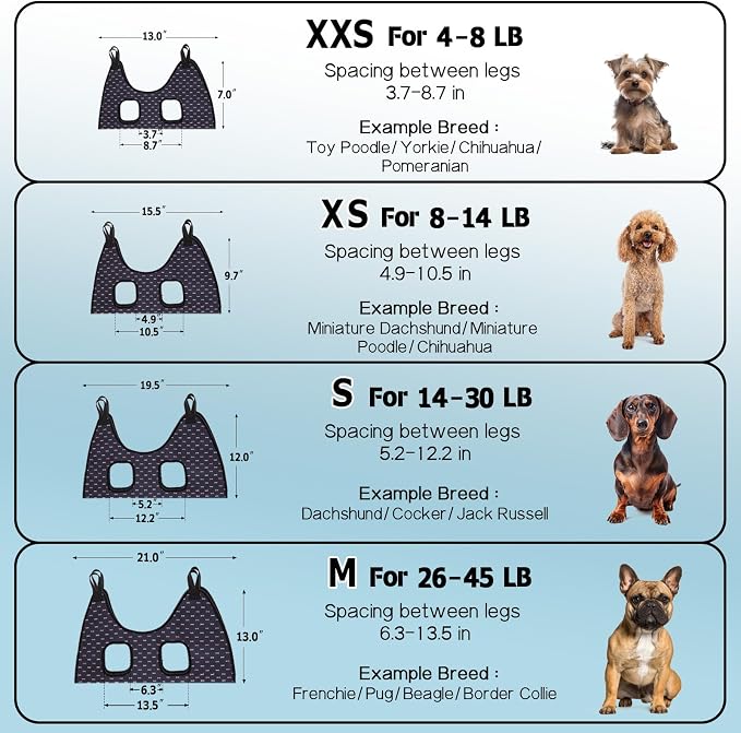 Supet Dog Grooming Hammock for Nail Trimming, Pet Grooming Hanging Harness | Restraint Dog Leashes Sling, Stress-Free Animal Holder Set for Clipping Nails, Ear & Eye Cleaning, Medicine(Black Currant,XS)