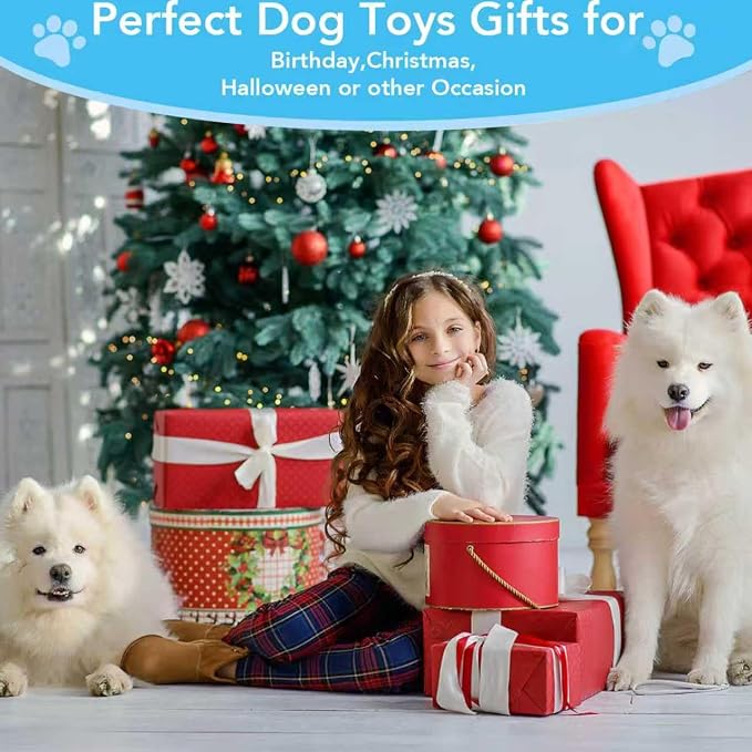Bzonsmart 6 Pack Squeaky Dog Toys for Small Medium Large Dogs | non-toxic pet-grade Tough soft plush fabric. Interactive.Durable Anti-Boredom, chewing &Teething & Playtime